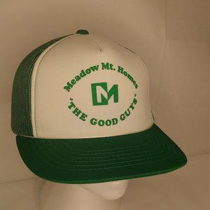Vintage Meadow Mt. Homes The Good Guys Cap M/L Snap Back Green Foam Trucker Hat